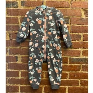 Carter’s fleece hooded zip-up jumpsuit 18m